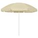 Parasol de plage Jaune sable 240 cm - Photo n°1