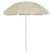 Parasol de plage Jaune sable 300 cm 2 - Photo n°1