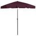 Parasol de plage Rouge bordeaux 180x120 cm - Photo n°4