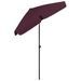 Parasol de plage Rouge bordeaux 180x120 cm - Photo n°6