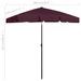 Parasol de plage Rouge bordeaux 180x120 cm - Photo n°8