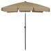 Parasol de plage Taupe 180x120 cm - Photo n°1