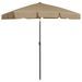 Parasol de plage Taupe 180x120 cm - Photo n°4