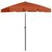 Parasol de plage Terre cuite 180x120 cm - Photo n°4