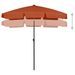 Parasol de plage Terre cuite 180x120 cm - Photo n°5