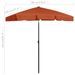 Parasol de plage Terre cuite 180x120 cm - Photo n°8