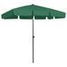 Parasol de plage Vert 200x125 cm - Photo n°1