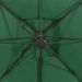 Parasol déporté à double toit 300x300 cm Vert - Photo n°2