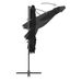 Parasol déporté avec mât en acier Noir 250x250 cm - Photo n°6