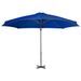 Parasol déporté avec mât en aluminium Bleu azuré 300 cm - Photo n°3