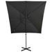 Parasol déporté avec mât et lumières LED Anthracite 250 cm - Photo n°6