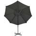 Parasol déporté avec mât et lumières LED Anthracite 300 cm - Photo n°6