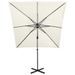 Parasol déporté avec mât et lumières LED Sable 250 cm - Photo n°4