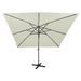 Parasol déporté avec mât et lumières LED Sable 300 cm 2 - Photo n°4