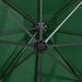 Parasol déporté avec mât et lumières LED Vert 250 cm - Photo n°2