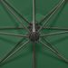 Parasol déporté avec mât et lumières LED Vert 300 cm 2 - Photo n°2