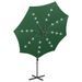 Parasol déporté avec mât et lumières LED Vert 300 cm 2 - Photo n°6