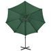 Parasol déporté avec mât et lumières LED Vert 300 cm - Photo n°5