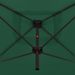 Parasol double avec mât en acier 250 x 250 cm Vert - Photo n°2