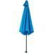 Parasol droit inclinable - Aluminium, 6 baleines en acier et polyester 160 g/m² - 3 m - Bleu profond - Photo n°4