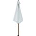 Parasol en bois rond et polyester 160g/m² - Arc 3 m - Blanc - Photo n°4