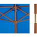 Parasol en bois rond et polyester 160g/m² - Arc 3 m - Bleu profond - Photo n°5