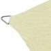 Parasol en PEHD rectangulaire 2x4 m Crème - Photo n°3