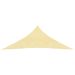 Parasol en PEHD triangulaire 3,6x3,6x3,6 m Beige - Photo n°1