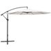 Parasol en porte-à-faux 3,5 m Blanc sable - Photo n°1