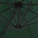 Parasol en porte-à-faux avec mât en acier Vert 300 cm - Photo n°2