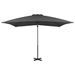 Parasol en porte-à-faux Mât en aluminium 250x250 cm Anthracite - Photo n°3