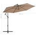 Parasol en porte-à-feux avec poteau en aluminium 300 cm Taupe - Photo n°8