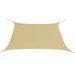 Parasol en tissu Oxford carré 3,6 x 3,6 m Beige - Photo n°1