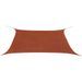 Parasol en tissu Oxford rectangulaire 2 x 4 m Ocre marron - Photo n°1