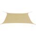 Parasol en tissu Oxford rectangulaire 2x4 m Beige - Photo n°1