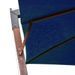 Parasol suspendu avec mât Bleu azuré 3x3 m Bois de sapin massif - Photo n°5