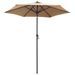 Parasol Taupe 200x211 cm Aluminium - Photo n°1