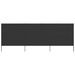 Paravent 3 panneaux Tissu 400 x 160 cm Anthracite - Photo n°1