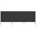 Paravent 3 panneaux Tissu 400 x 80 cm Anthracite - Photo n°1