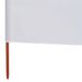 Paravent 5 panneaux Tissu 600 x 160 cm Blanc sable - Photo n°5