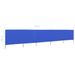 Paravent 5 panneaux Tissu 600 x 160 cm Bleu azuré - Photo n°6