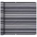 Paravent de balcon Tissu Oxford 90 x 400 cm Bande Gris - Photo n°1