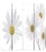 Paravent décoratif imprimé 4 volets bois Flowers - Photo n°1