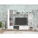Paroi meuble TV - Blanc mat - L 220,4 x P41,3 x H177,5 cm - Photo n°2