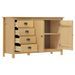 Petit buffet Kalexia 130 cm - Bois de pin massif - Photo n°2