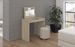 Petit bureau bois clair Sonoma avec rangement Liko 80 cm - Photo n°3