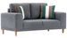 Petit canapé 2 places tissu gris Zendy 162 cm - Photo n°2