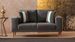 Petit canapé 2 places tissu gris Zendy 162 cm - Photo n°3