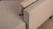 Petit canapé convertible d'angle droit avec pouf tissu beige Kandy 205 cm - Photo n°5