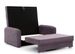 Petit canapé convertible original tissu violet Lany 155 cm - Photo n°4